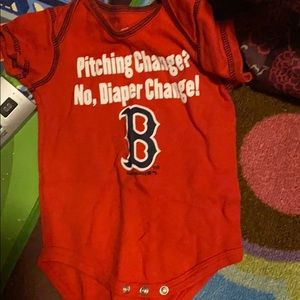 12 mos boston red sox onesie